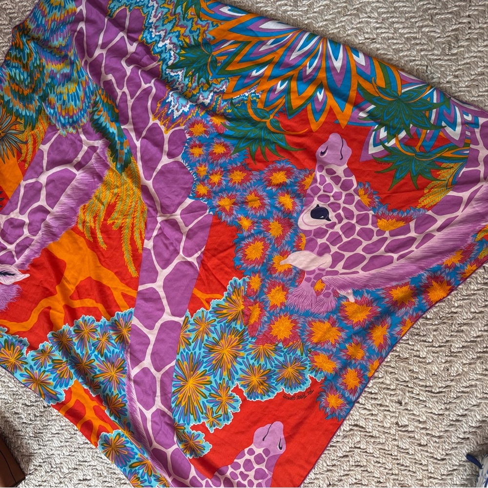 Hermes Three Graces GM cashmere shawl